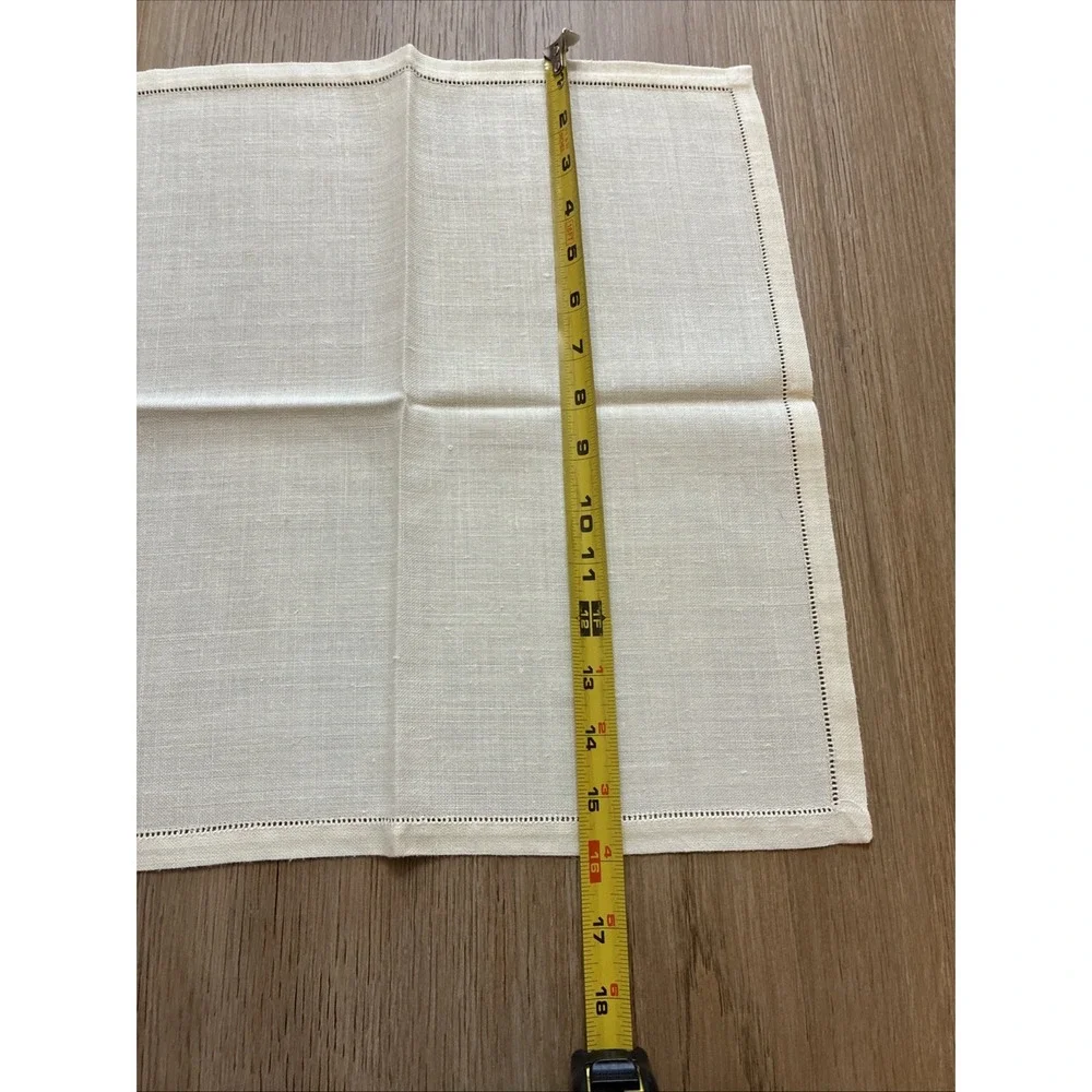 Sferra CLASSICO Hem stitched  Placemats & Napkins  Set Of 4 Each Italian Linen